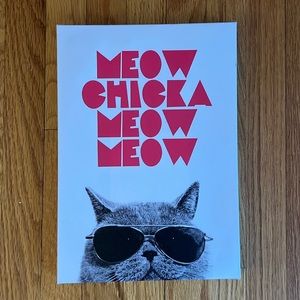 Meow Chicka Meow Meow poster- frame canvas